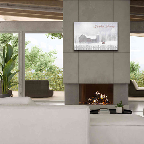 Image of 'Holiday Blessings with Truck' by Lori Deiter, Canvas Wall Art,40 x 26