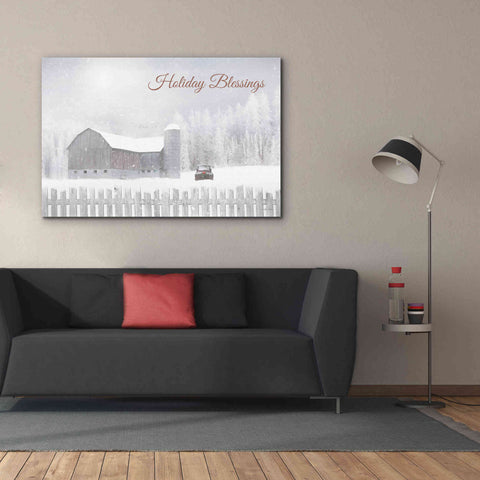 Image of 'Holiday Blessings with Truck' by Lori Deiter, Canvas Wall Art,60 x 40