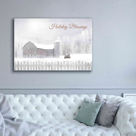 Image of 'Holiday Blessings with Truck' by Lori Deiter, Canvas Wall Art,60 x 40
