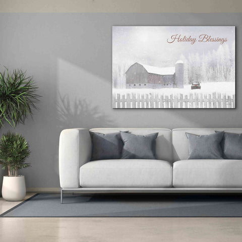 Image of 'Holiday Blessings with Truck' by Lori Deiter, Canvas Wall Art,60 x 40