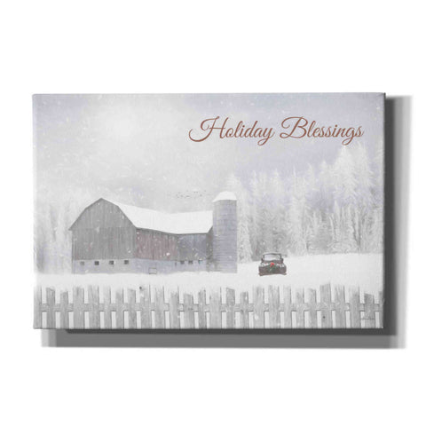 Image of 'Holiday Blessings with Truck' by Lori Deiter, Canvas Wall Art