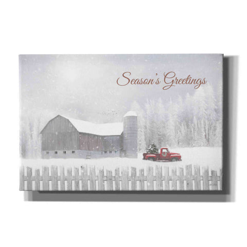 Image of 'Season's Greetings with Truck' by Lori Deiter, Canvas Wall Art