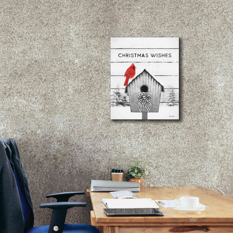 Image of 'Christmas Birdhouse' by Lori Deiter, Canvas Wall Art,20 x 24