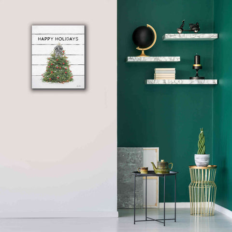 Image of 'Christmas Tree on Wood' by Lori Deiter, Canvas Wall Art,20 x 24