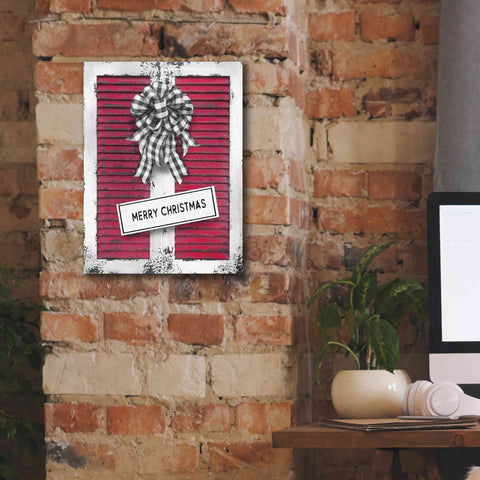 Image of 'Christmas Shutters Merry Christmas' by Lori Deiter, Canvas Wall Art,12 x 16