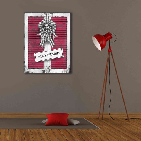 Image of 'Christmas Shutters Merry Christmas' by Lori Deiter, Canvas Wall Art,26 x 34