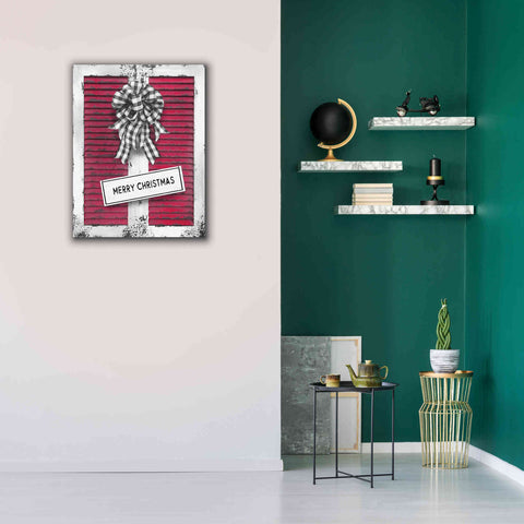 Image of 'Christmas Shutters Merry Christmas' by Lori Deiter, Canvas Wall Art,26 x 34