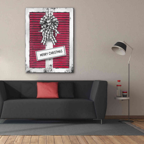 Image of 'Christmas Shutters Merry Christmas' by Lori Deiter, Canvas Wall Art,40 x 54