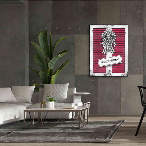 Image of 'Christmas Shutters Merry Christmas' by Lori Deiter, Canvas Wall Art,40 x 54