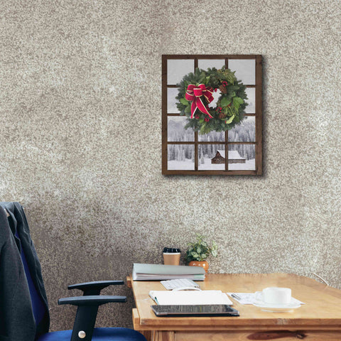 Image of 'Teton Christmas Window' by Lori Deiter, Canvas Wall Art,20 x 24