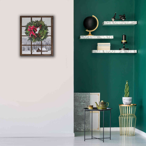 Image of 'Teton Christmas Window' by Lori Deiter, Canvas Wall Art,20 x 24