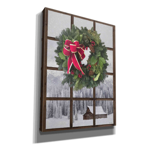 Image of 'Teton Christmas Window' by Lori Deiter, Canvas Wall Art