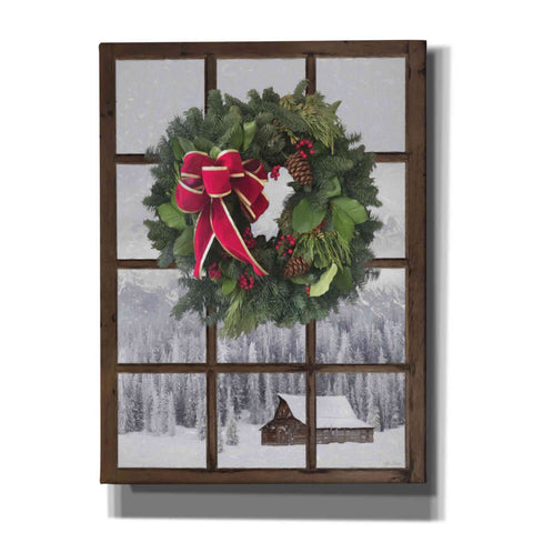 Image of 'Teton Christmas Window' by Lori Deiter, Canvas Wall Art