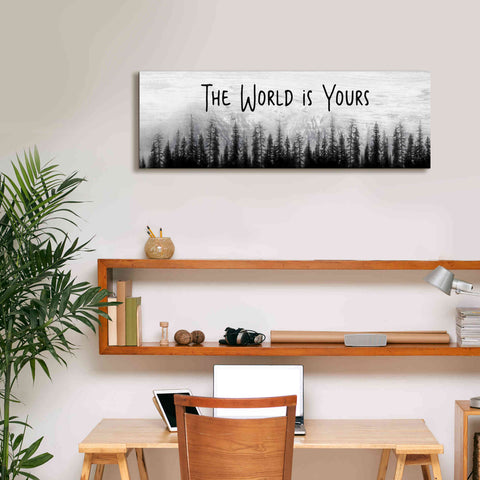 Image of 'The World is Yours' by Lori Deiter, Canvas Wall Art,36 x 12
