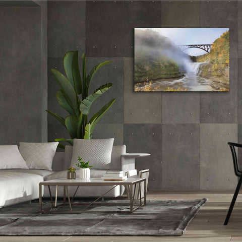 Image of 'Letchworth Upper Falls' by Lori Deiter, Canvas Wall Art,60 x 40