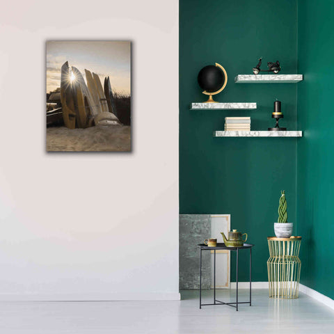 Image of 'Beach Kayaks' by Lori Deiter, Canvas Wall Art,26 x 34