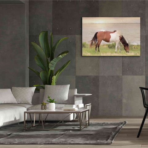 Image of 'Grazing on Assateague Island' by Lori Deiter, Canvas Wall Art,60 x 40