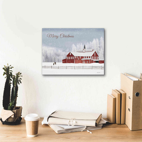 Image of 'Lava Mt. Horse Farm' by Lori Deiter, Canvas Wall Art,16 x 12