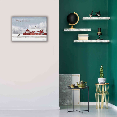 Image of 'Lava Mt. Horse Farm' by Lori Deiter, Canvas Wall Art,26 x 18