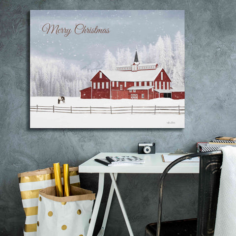 Image of 'Lava Mt. Horse Farm' by Lori Deiter, Canvas Wall Art,34 x 26