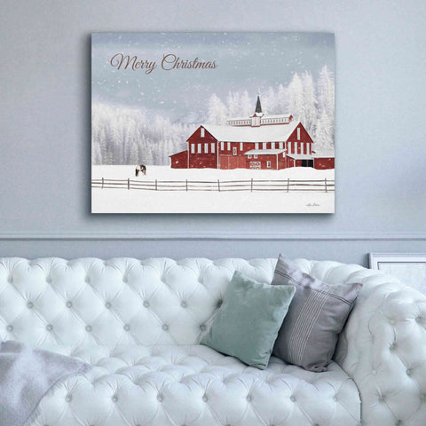 Image of 'Lava Mt. Horse Farm' by Lori Deiter, Canvas Wall Art,54 x 40