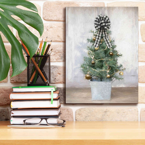 Image of 'Buffalo Plaid Mini Tree' by Lori Deiter, Canvas Wall Art,12 x 16