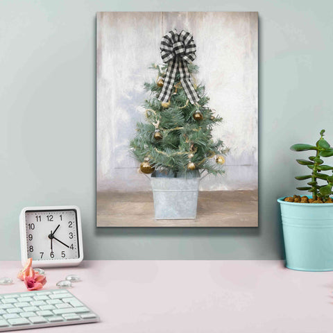 Image of 'Buffalo Plaid Mini Tree' by Lori Deiter, Canvas Wall Art,12 x 16