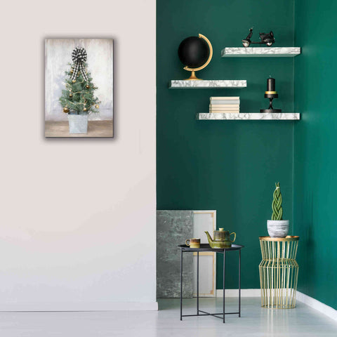 Image of 'Buffalo Plaid Mini Tree' by Lori Deiter, Canvas Wall Art,18 x 26