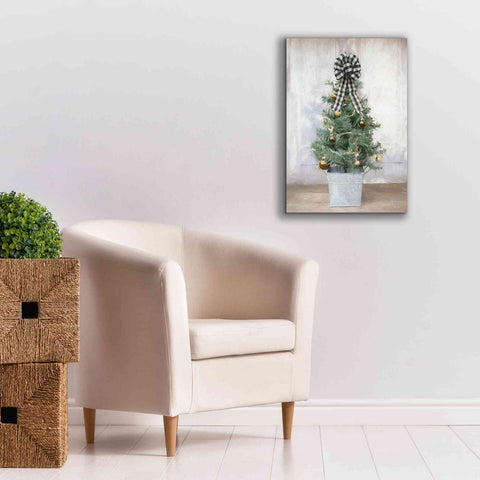Image of 'Buffalo Plaid Mini Tree' by Lori Deiter, Canvas Wall Art,18 x 26