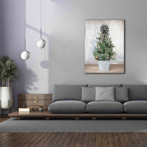 Image of 'Buffalo Plaid Mini Tree' by Lori Deiter, Canvas Wall Art,40 x 54