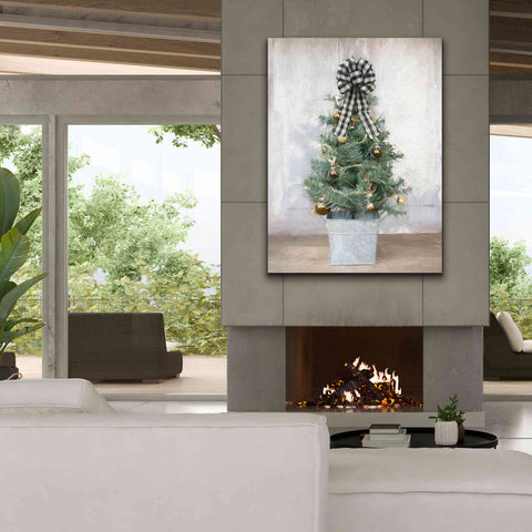 Image of 'Buffalo Plaid Mini Tree' by Lori Deiter, Canvas Wall Art,40 x 54