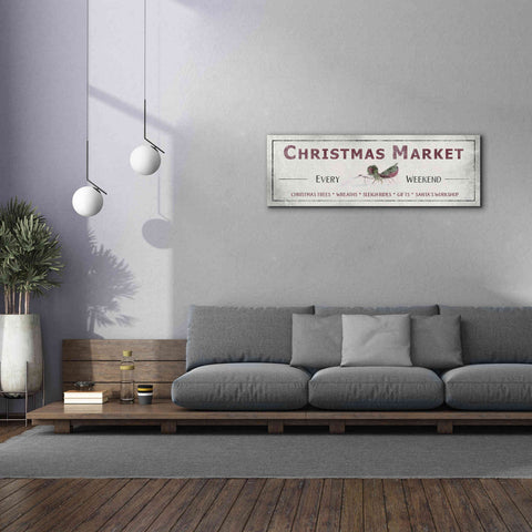 Image of 'Christmas Market Sign II' by Lori Deiter, Canvas Wall Art,60 x 20