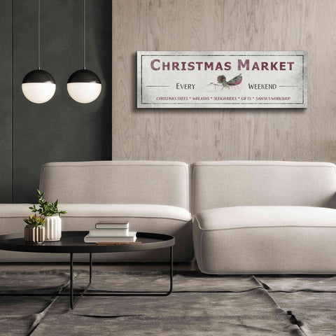 Image of 'Christmas Market Sign II' by Lori Deiter, Canvas Wall Art,60 x 20