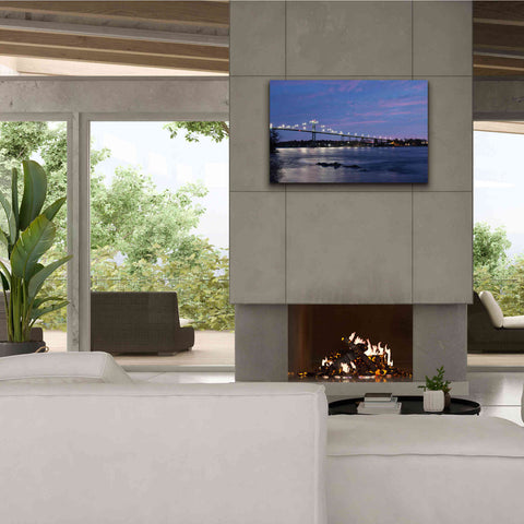 Image of 'Bridge at Night' by Lori Deiter, Canvas Wall Art,40 x 26