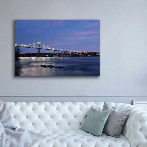 Image of 'Bridge at Night' by Lori Deiter, Canvas Wall Art,60 x 40