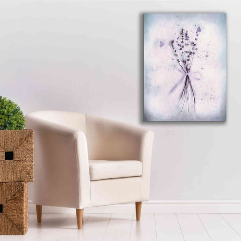 Image of 'Lavender and Butterflies I' by Lori Deiter, Canvas Wall Art,26 x 34