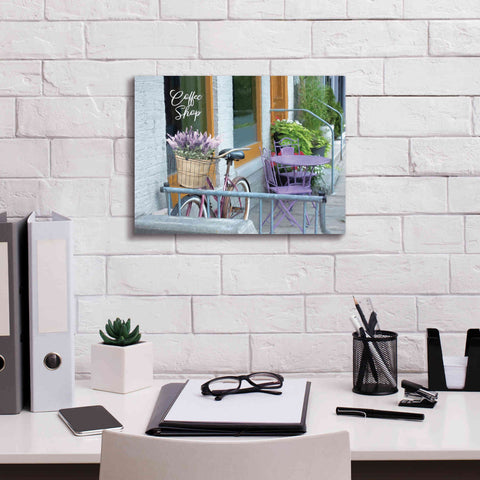 Image of 'Coffee Shop Visit' by Lori Deiter, Canvas Wall Art,16 x 12