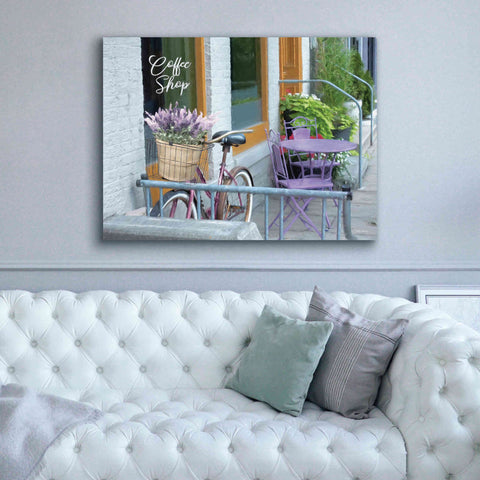 Image of 'Coffee Shop Visit' by Lori Deiter, Canvas Wall Art,54 x 40