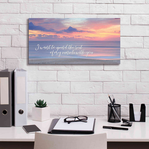 Image of 'Rest of My Sunsets II' by Lori Deiter, Canvas Wall Art,24 x 12