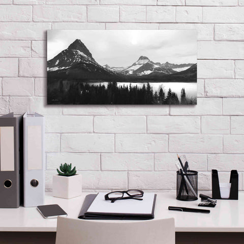 Image of 'Swiftcurrent Lake' by Lori Deiter, Canvas Wall Art,24 x 12