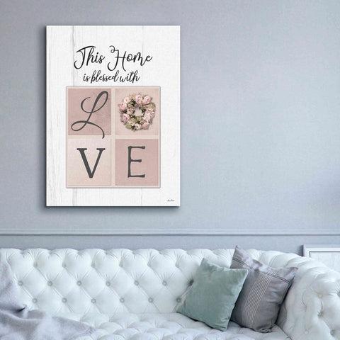 Image of 'This Home is Bless with Love' by Lori Deiter, Canvas Wall Art,40 x 54