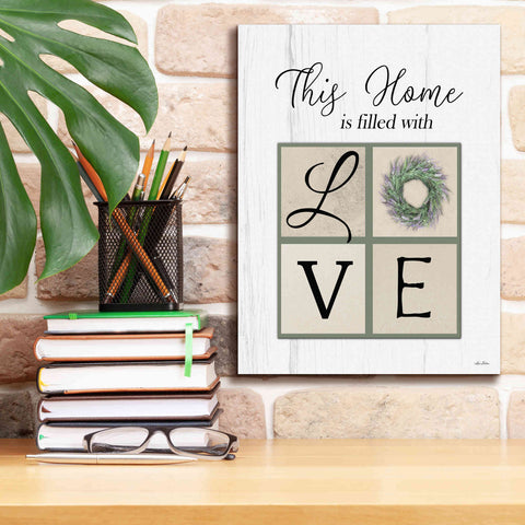 Image of 'This Home is Filled with Love' by Lori Deiter, Canvas Wall Art,12 x 16