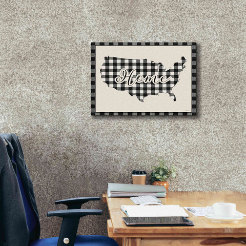 Image of 'USA Home Plaid' by Lori Deiter, Canvas Wall Art,24 x 20