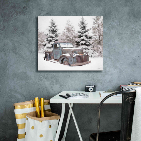 Image of 'Chevy at the Tree Farm' by Lori Deiter, Canvas Wall Art,24 x 20