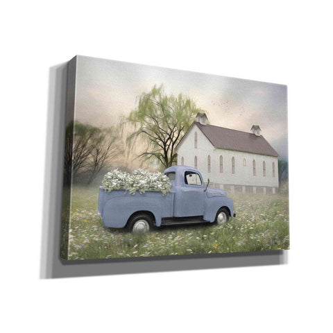 Image of 'Blue Ford at Barn' by Lori Deiter, Canvas Wall Art