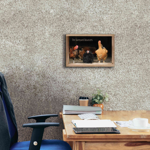 Image of 'Barnyard Bouncers' by Lori Deiter, Canvas Wall Art,18 x 12