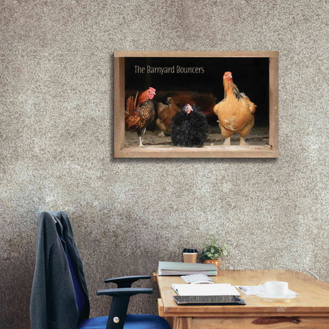 Image of 'Barnyard Bouncers' by Lori Deiter, Canvas Wall Art,40 x 26