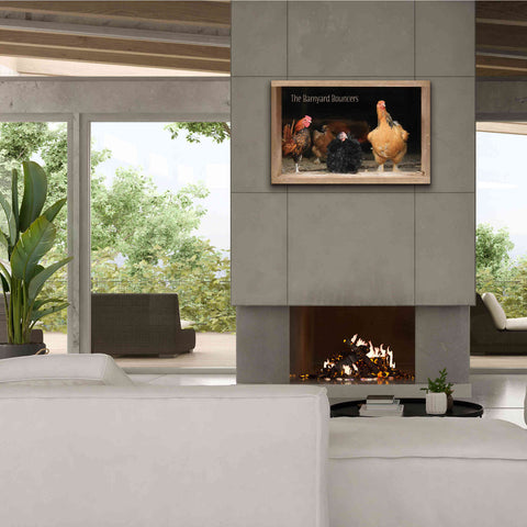 Image of 'Barnyard Bouncers' by Lori Deiter, Canvas Wall Art,40 x 26