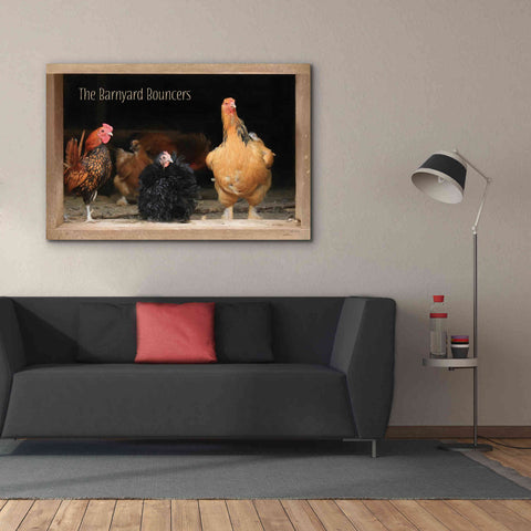 Image of 'Barnyard Bouncers' by Lori Deiter, Canvas Wall Art,60 x 40