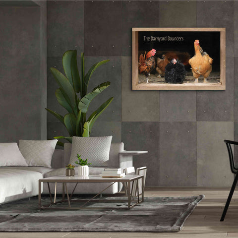 Image of 'Barnyard Bouncers' by Lori Deiter, Canvas Wall Art,60 x 40